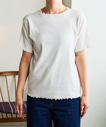 薄荷色親膚舒適圓領短袖T恤