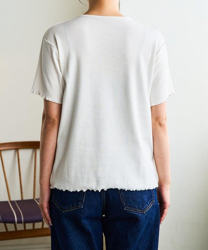 薄荷色親膚舒適圓領短袖T恤