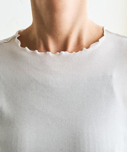 薄荷色親膚舒適圓領短袖T恤