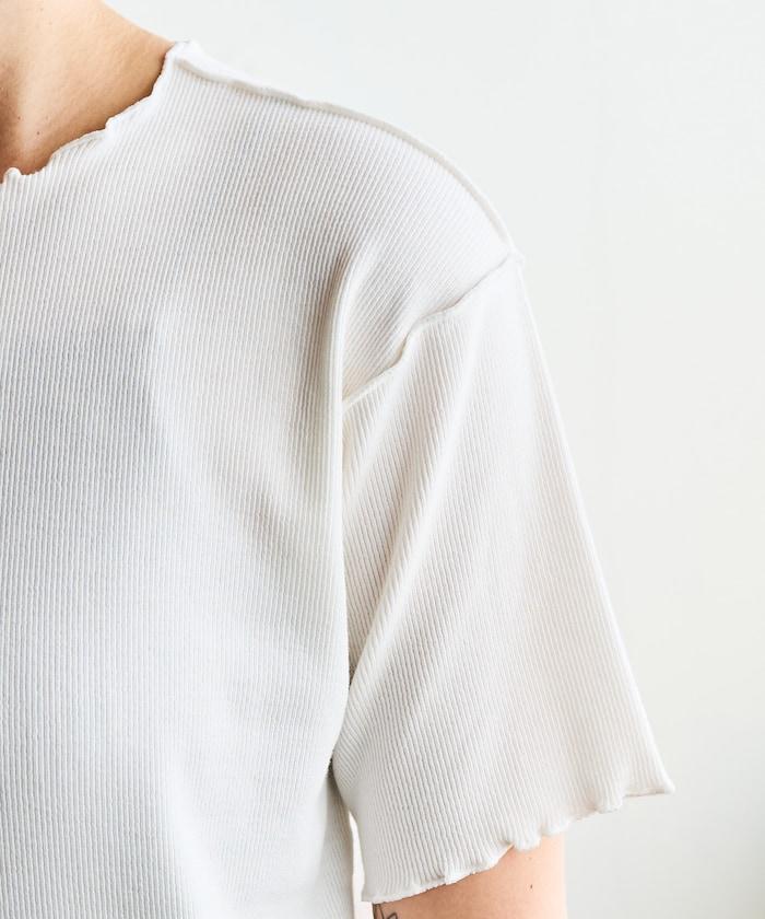 薄荷色親膚舒適圓領短袖T恤