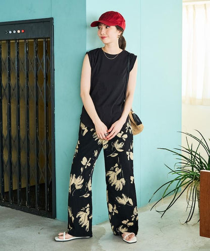 薄荷色圓領無袖T恤