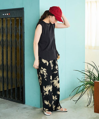 薄荷色圓領無袖T恤