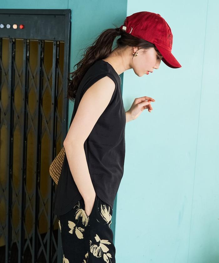 薄荷色圓領無袖T恤