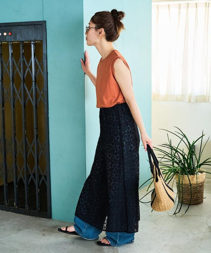 薄荷色圓領無袖T恤