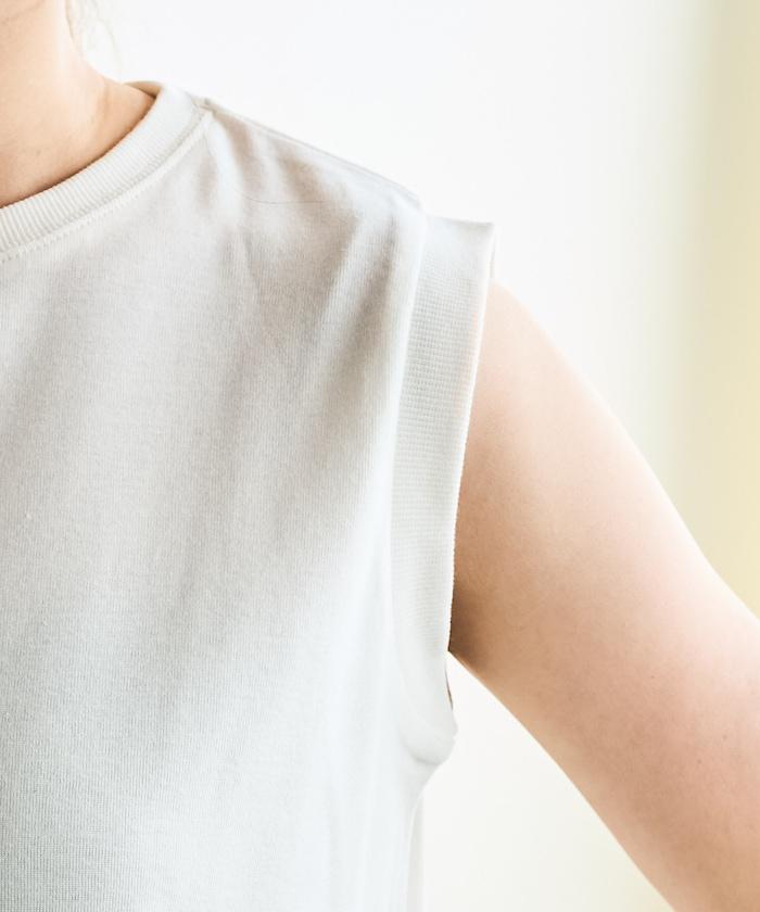 薄荷色圓領無袖T恤