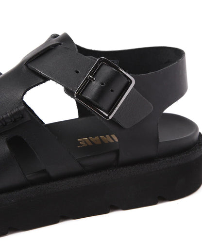 CLARKS/Clarks Meare Buckle 女士馬爾巴克爾（黑色皮革）