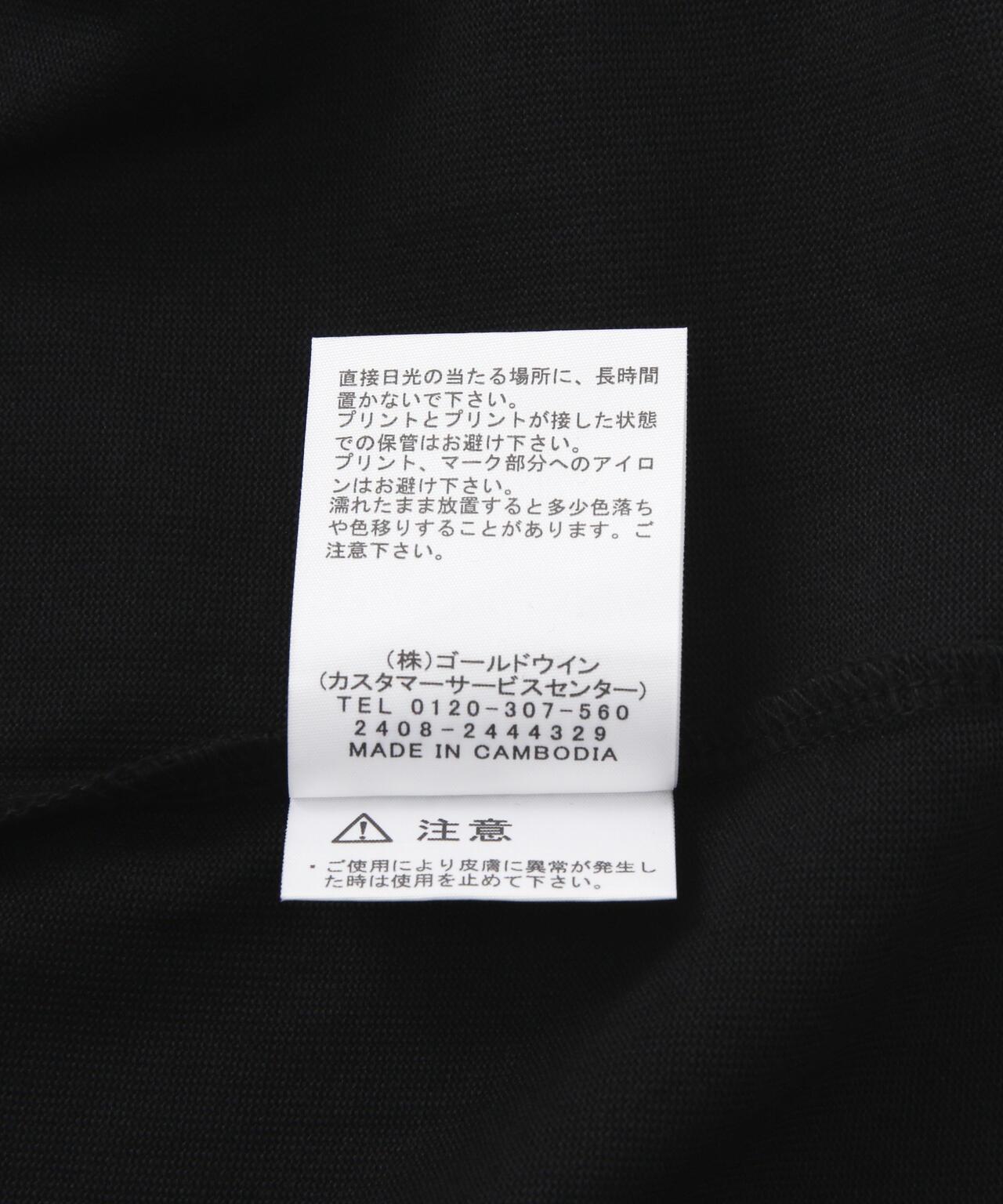 北面/短袖方形標誌圍巾圖案T恤