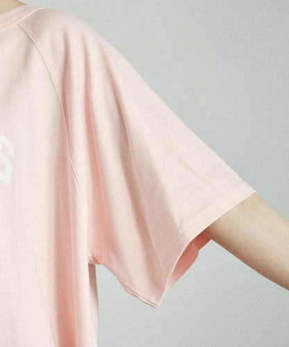 2way 平滑logo T恤/單肩印花T恤