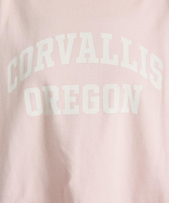 2way 平滑logo T恤/單肩印花T恤