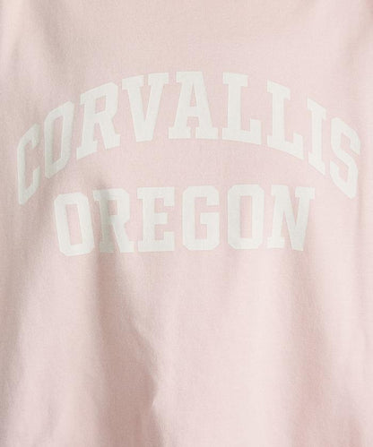 2way 平滑logo T恤/單肩印花T恤