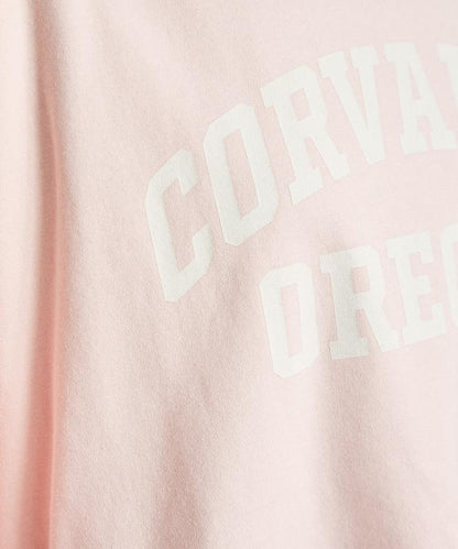 2way 平滑logo T恤/單肩印花T恤