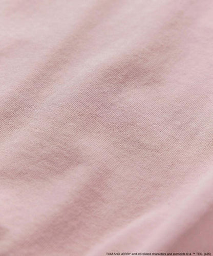 TOM＆JERRY / 《貓和老鼠》 聯名 大尺寸 印花背面 圓領 T恤 【限定推出】