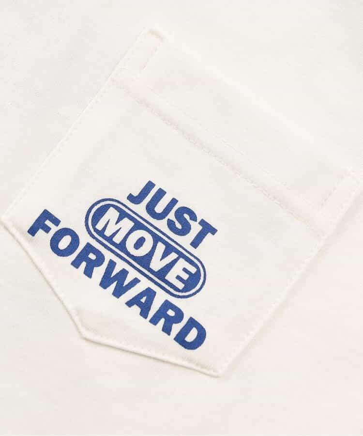 標誌口袋背面印花T恤