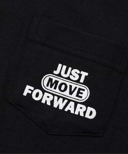 標誌口袋背面印花T恤