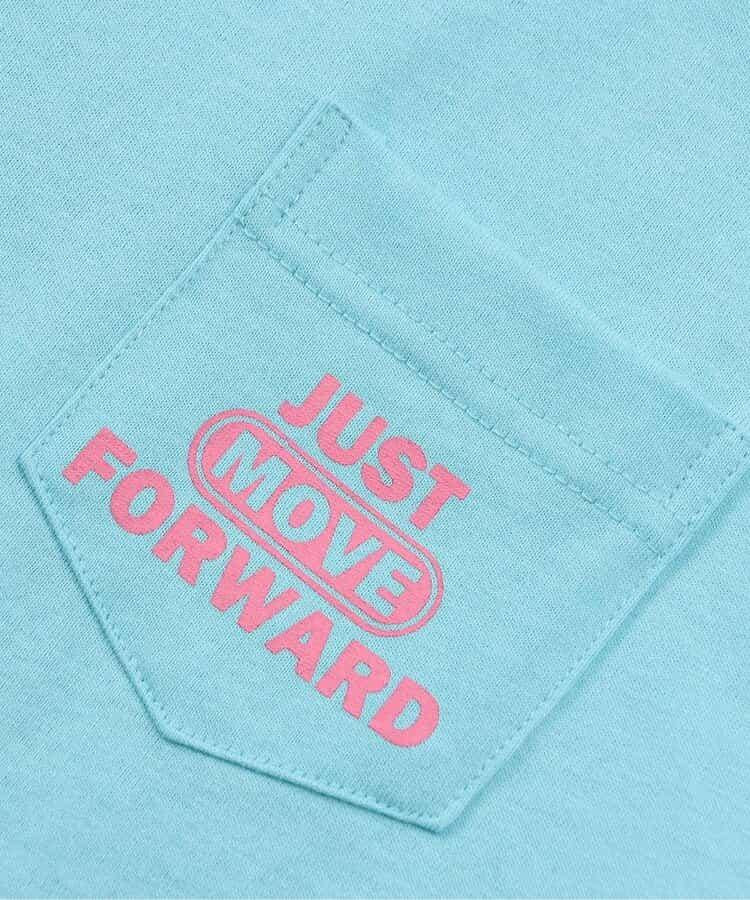 標誌口袋背面印花T恤