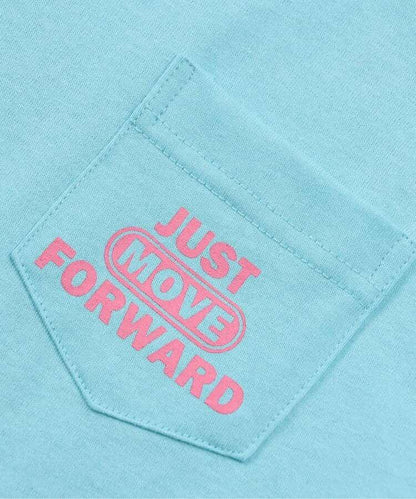 標誌口袋背面印花T恤