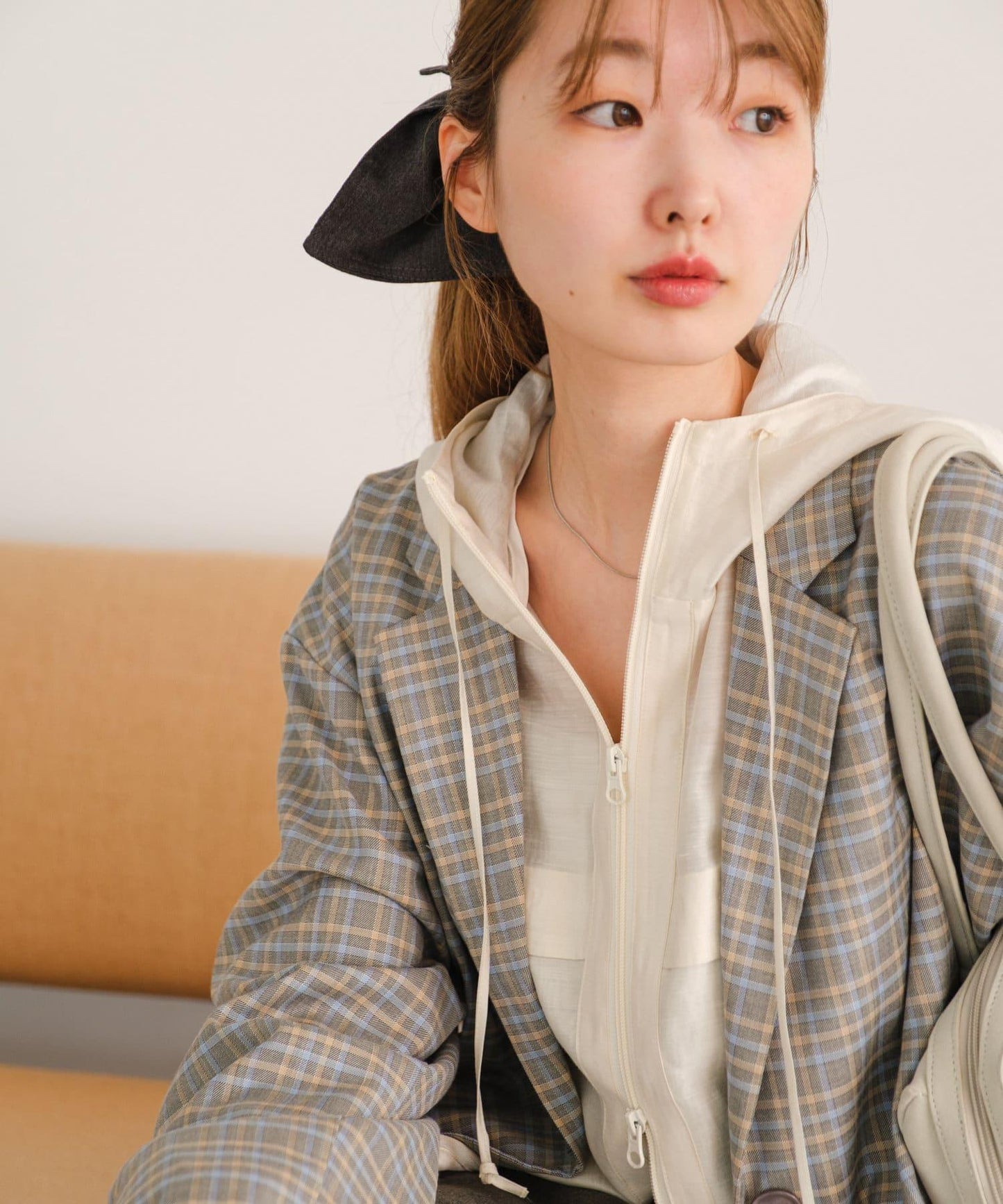 格紋西裝外套