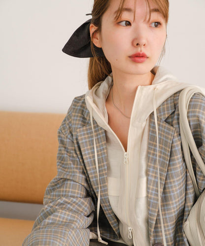 格紋西裝外套