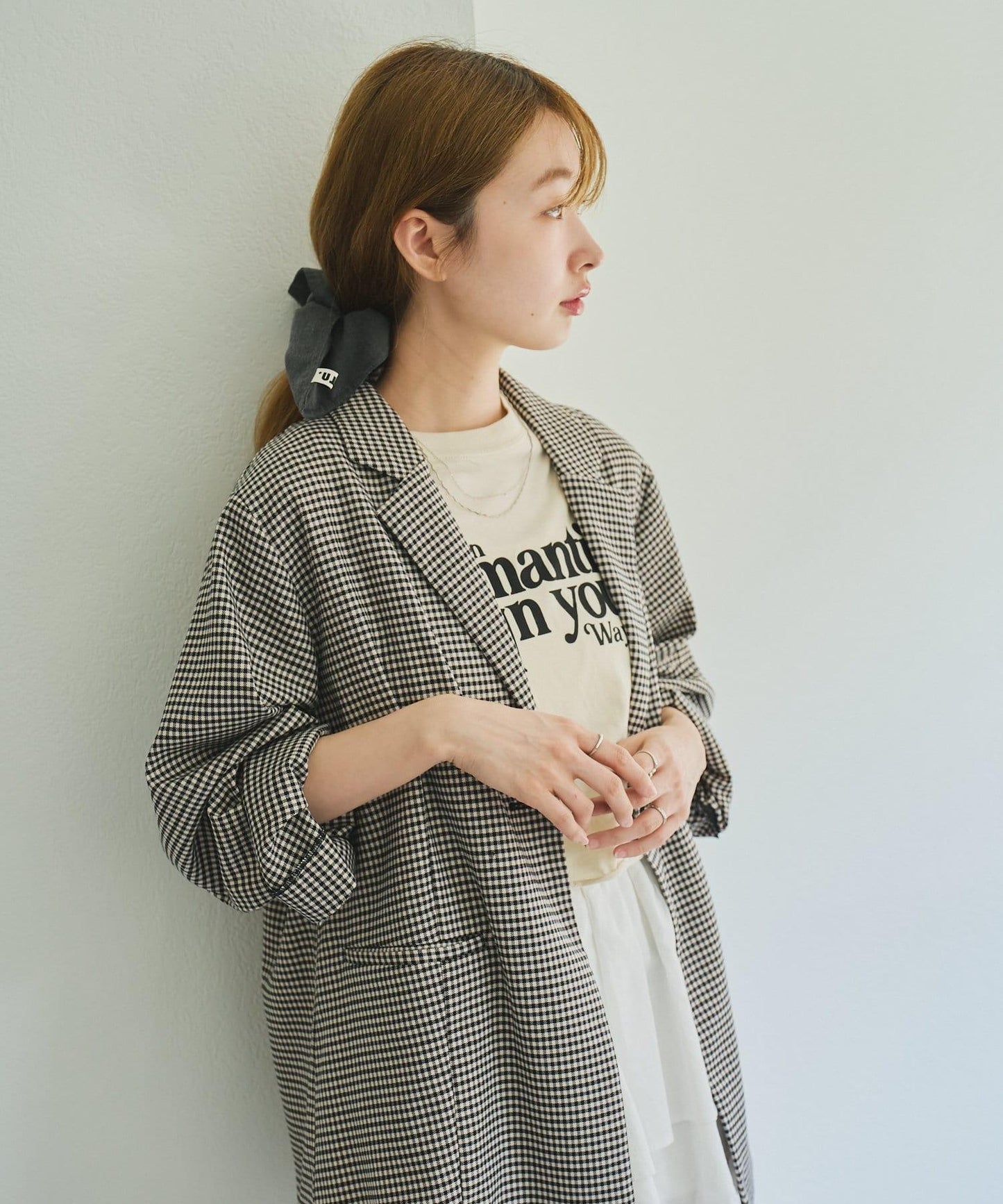 格紋西裝外套