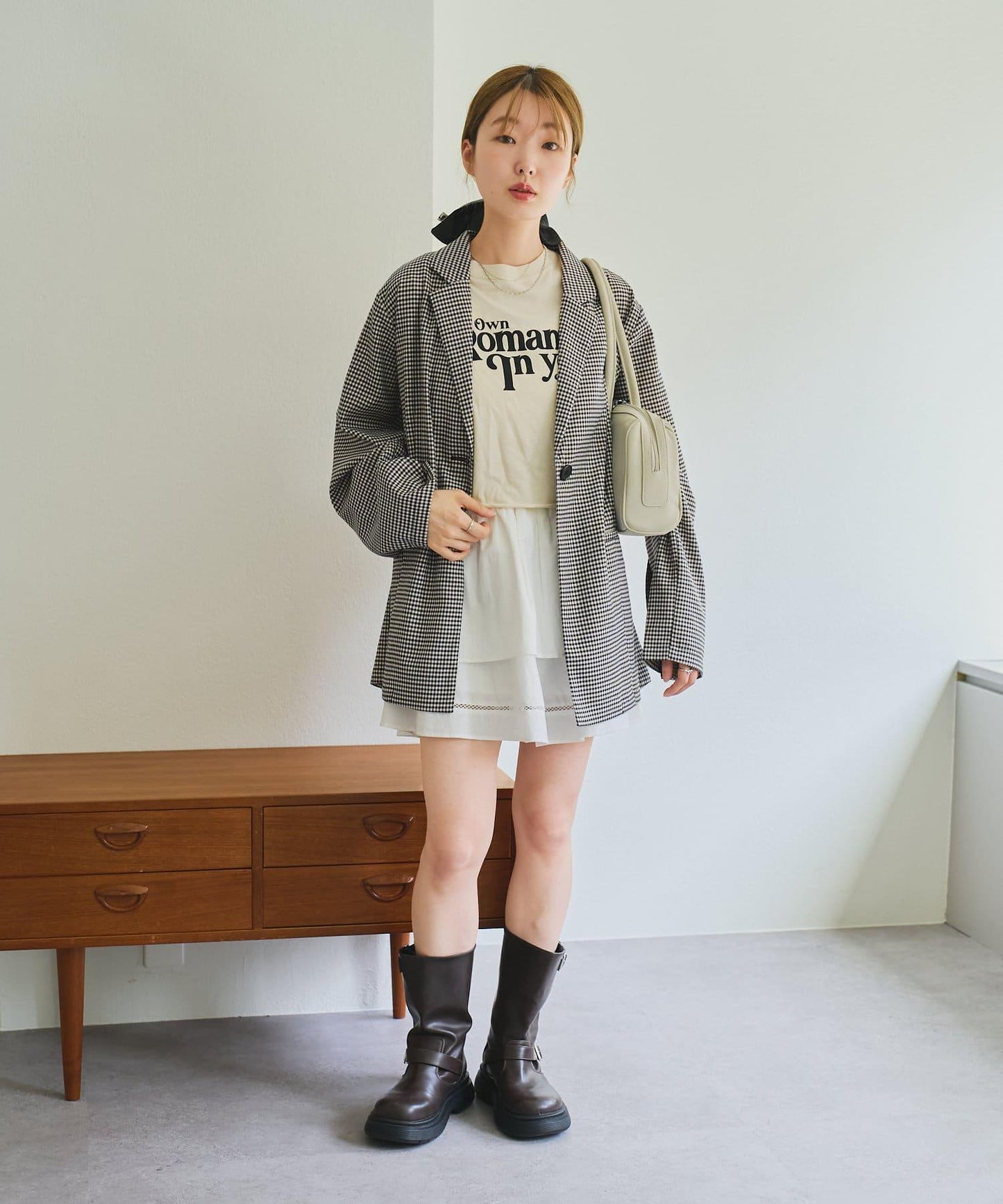 格紋西裝外套