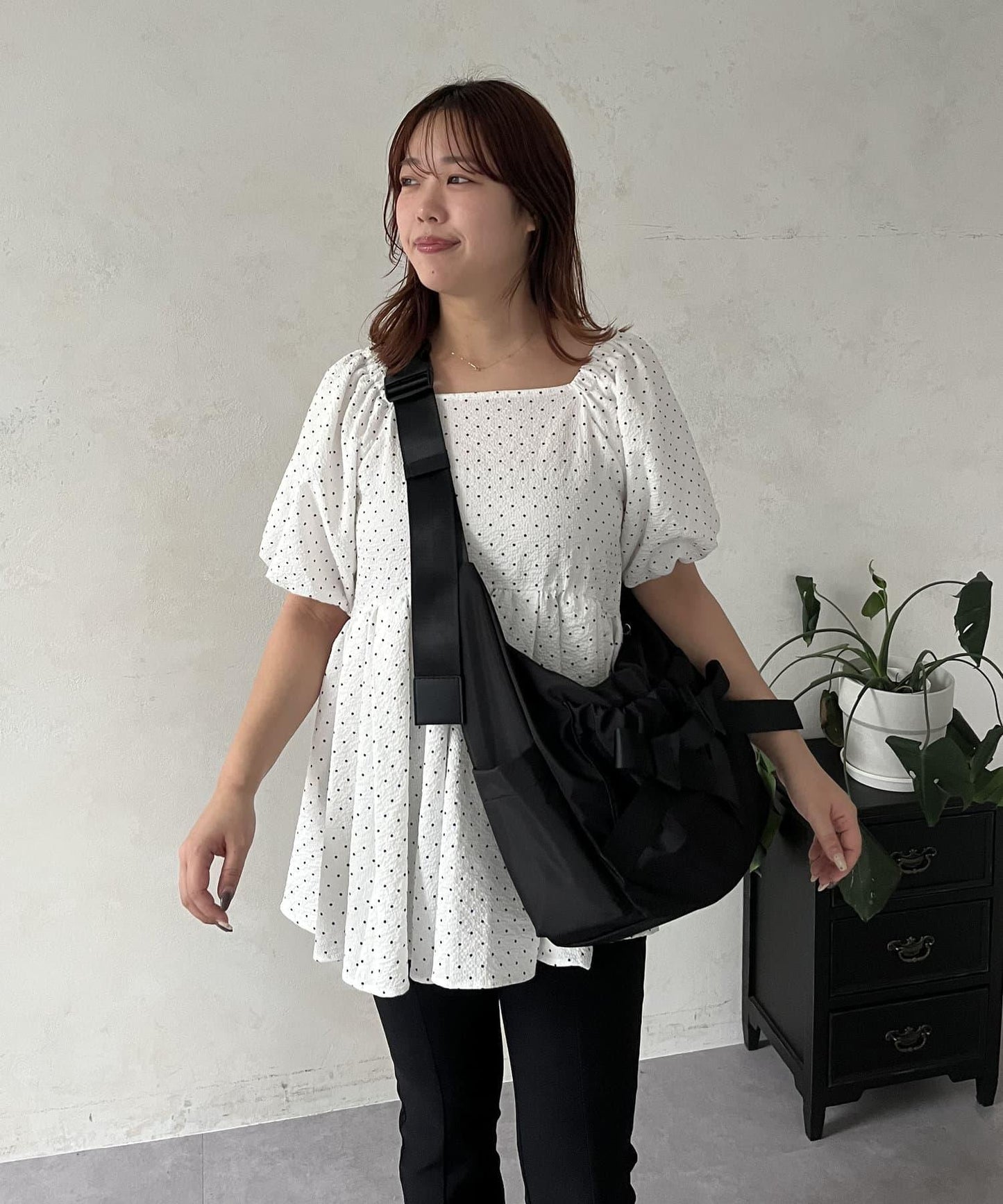 【SAPON】防水絲帶尼龍單肩包