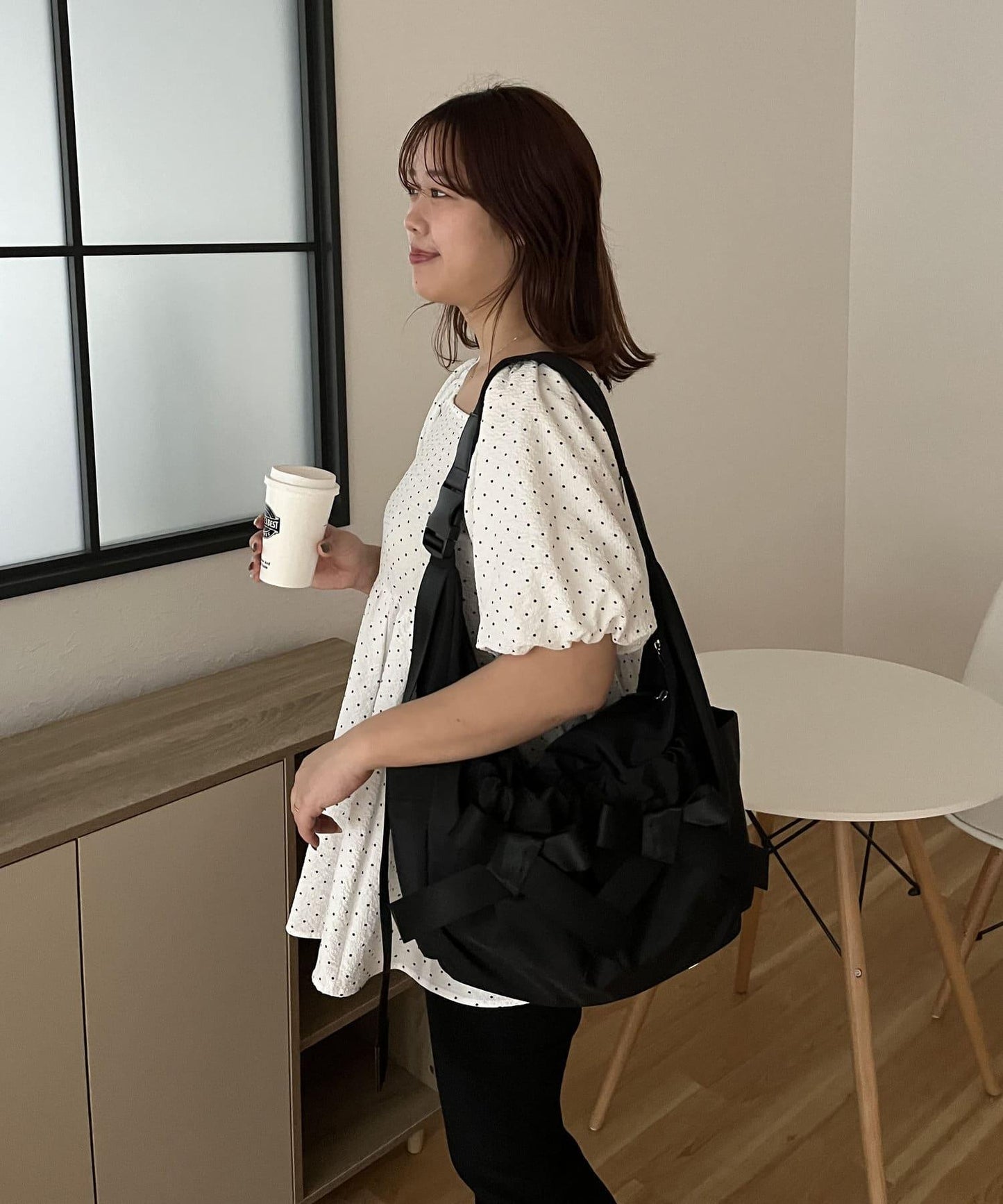 【SAPON】防水絲帶尼龍單肩包