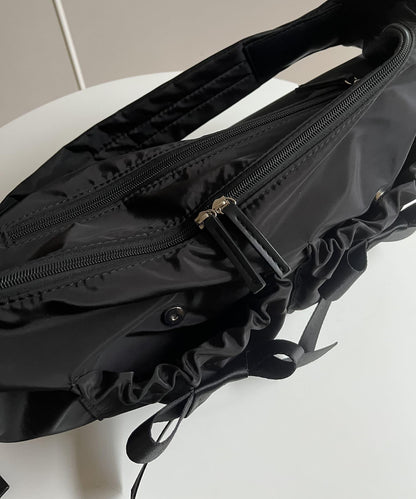 【SAPON】防水絲帶尼龍單肩包