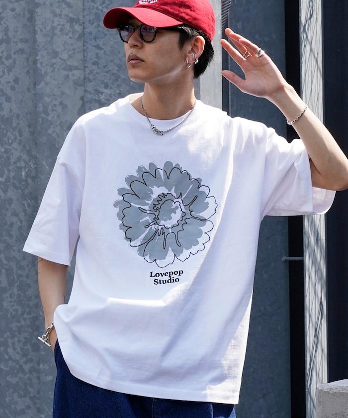 Lovepop studio 花朵刺繡印花T恤