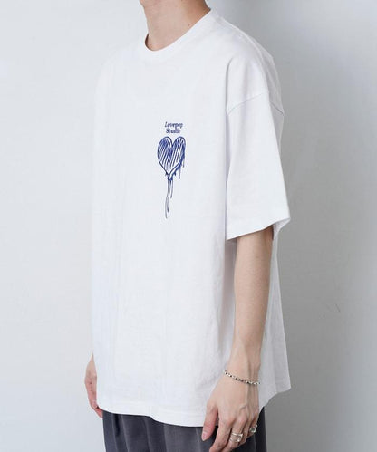 Lovepop studio 心形胸部標誌刺繡T恤