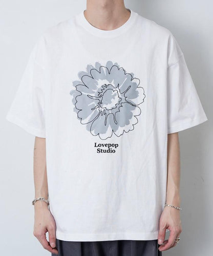 Lovepop studio 花朵刺繡印花T恤