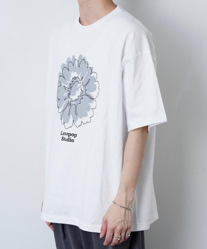 Lovepop studio 花朵刺繡印花T恤