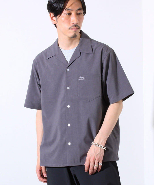 【GLOSTER】法國鬥牛犬刺繡 COOLMAX 開領襯衫