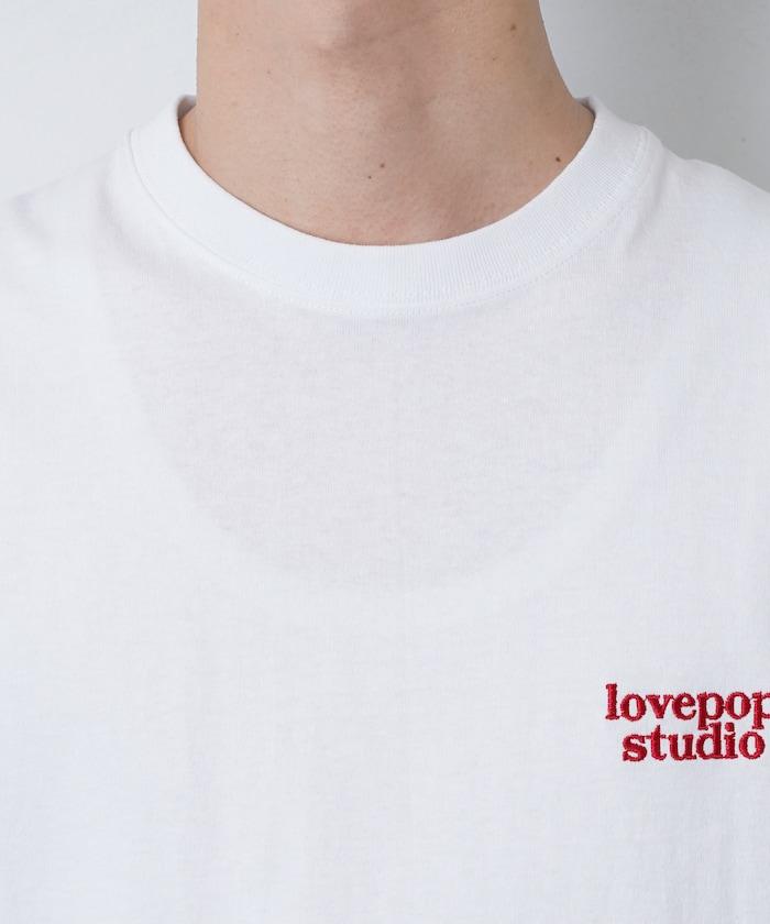 Lovepop studio 心形印花背面印花T恤