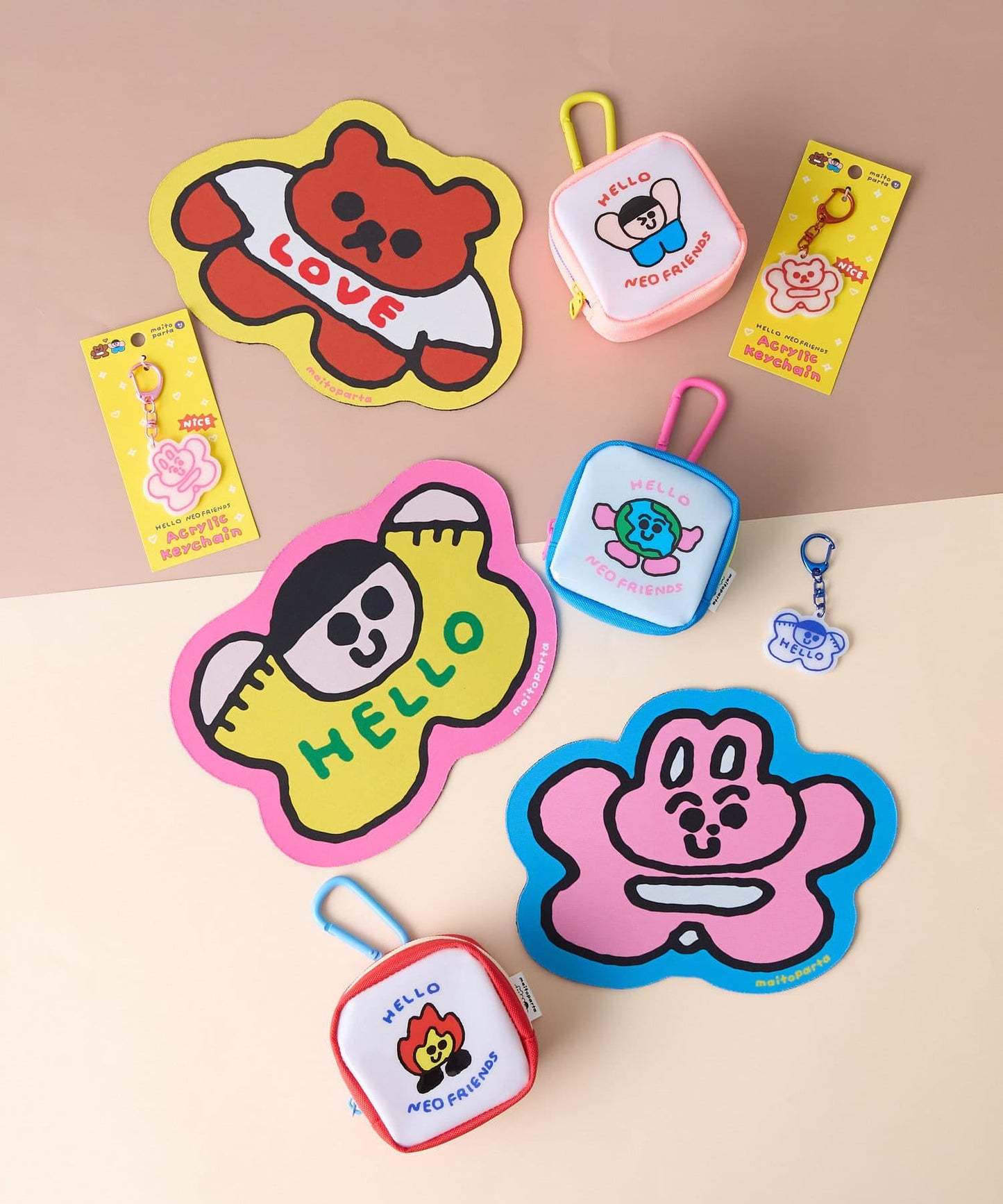 【maitoparta】帶卡拉賓的迷你小包