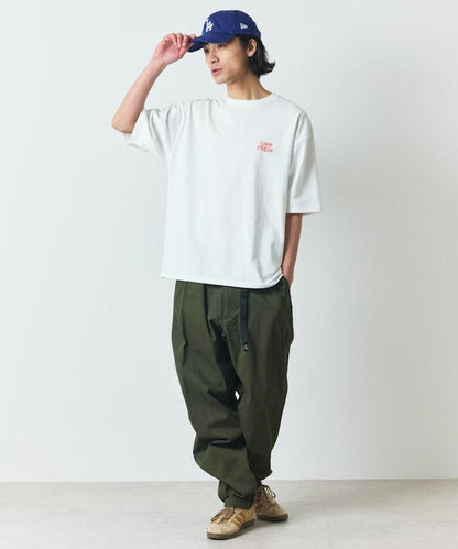 舒適版後背印花圓領T恤 / 野營男士