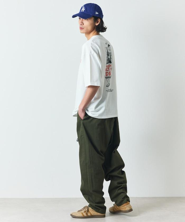 舒適版後背印花圓領T恤 / 野營男士