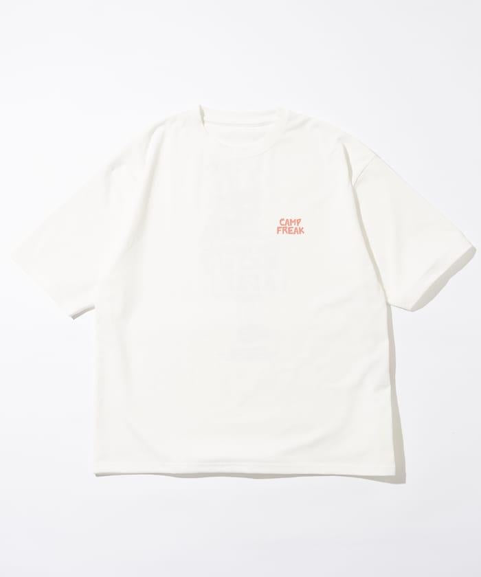 舒適版後背印花圓領T恤 / 野營男士