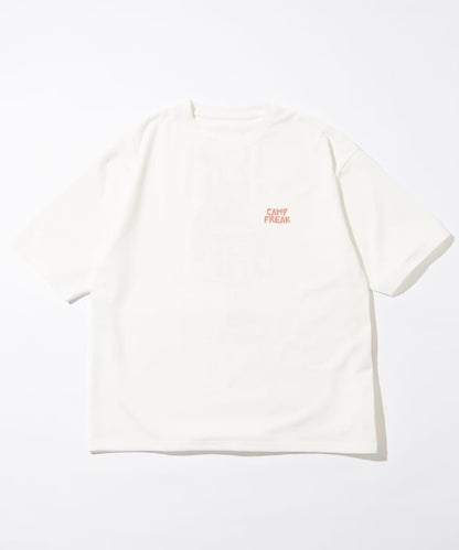 舒適版後背印花圓領T恤 / 野營男士