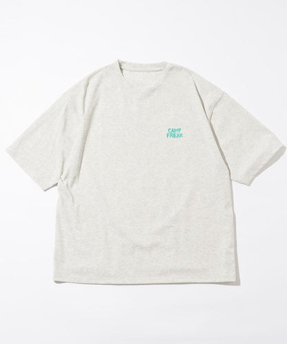 舒適版後背印花圓領T恤 / 野營男士