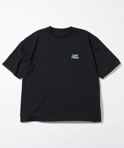 舒適版後背印花圓領T恤 / 野營男士