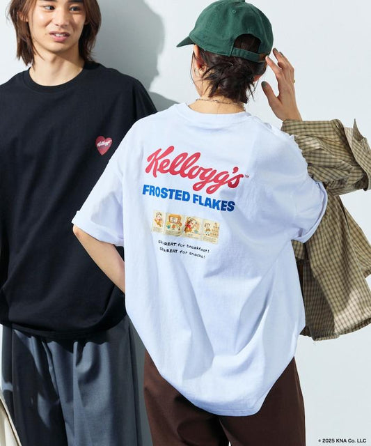 Kellogg's/凱悅 聯名 大尺寸 愛心標誌背部印花 T恤