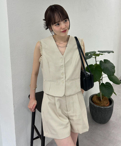 【森川企劃】格紋馬甲套裝