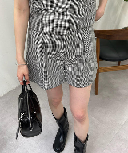 【森川企劃】格紋馬甲套裝