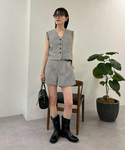 【森川企劃】格紋馬甲套裝