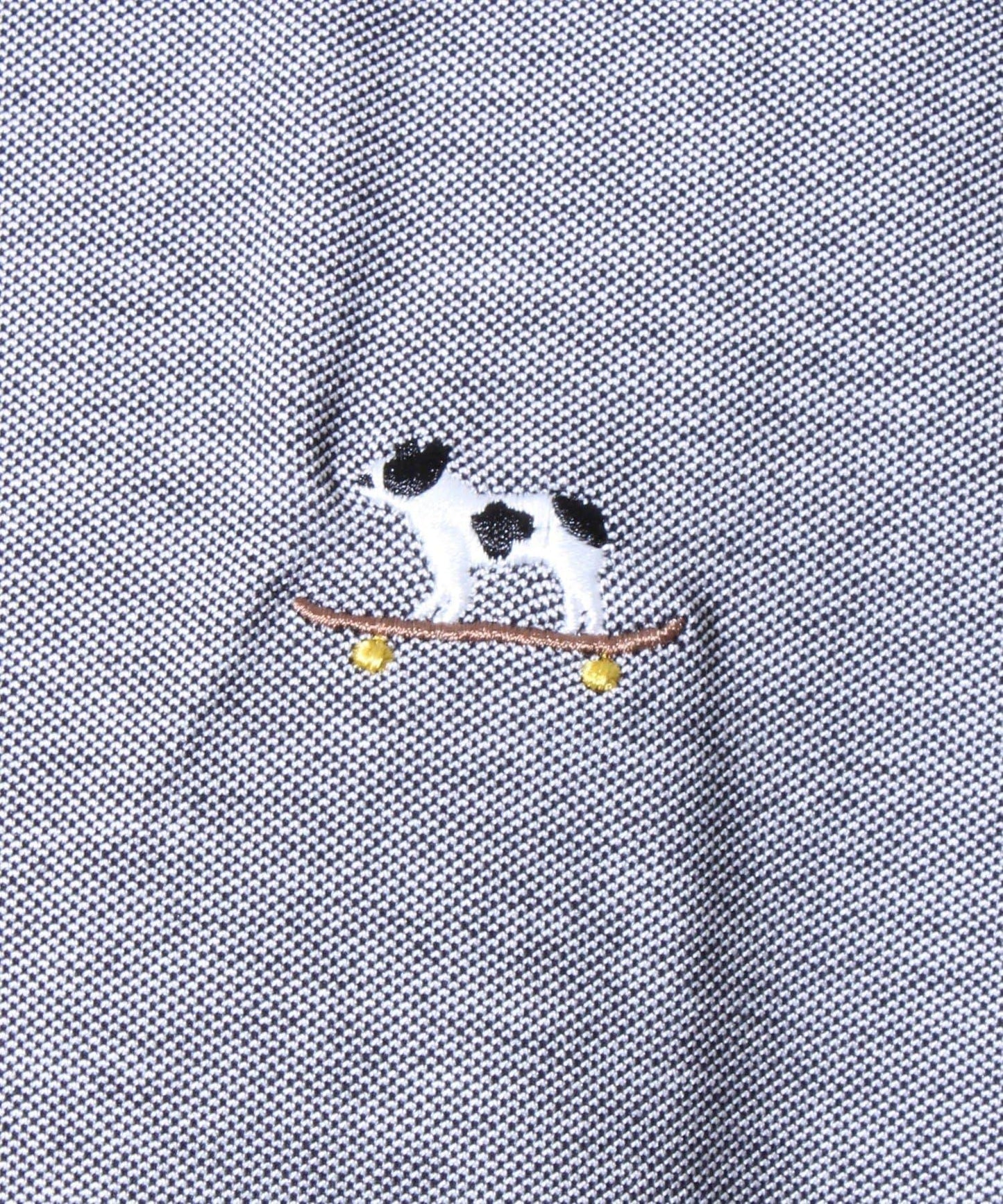 【GLOSTER/格洛斯特】法國鬥牛犬刺繡 爸爸款Polo衫