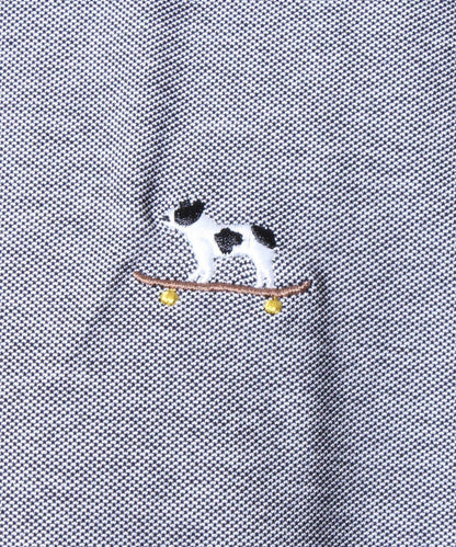 【GLOSTER/格洛斯特】法國鬥牛犬刺繡 爸爸款Polo衫