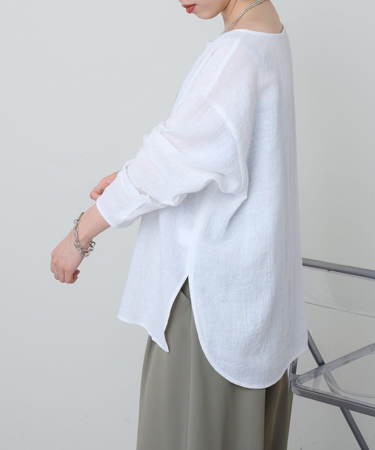 亞麻催化T恤衫