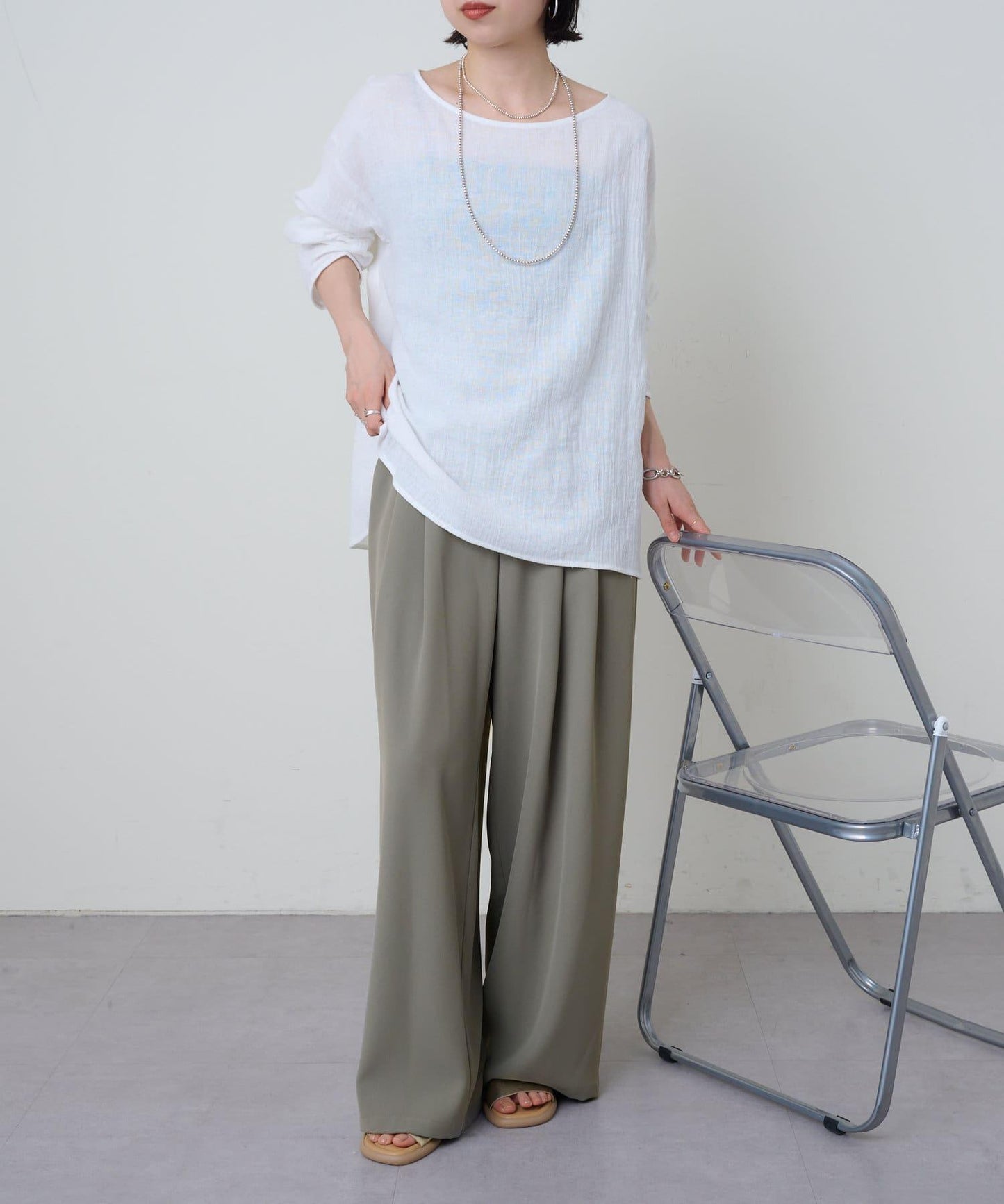 亞麻催化T恤衫