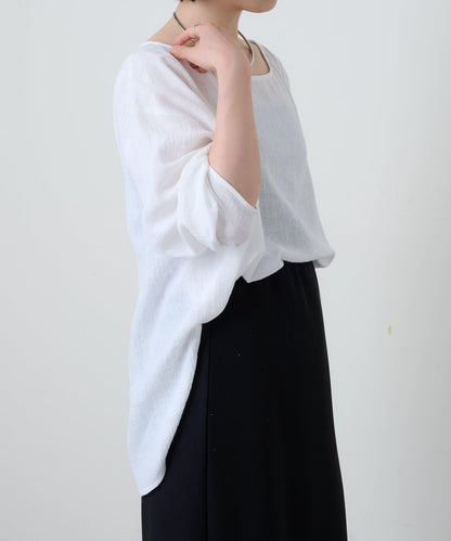 亞麻催化T恤衫