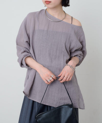 亞麻催化T恤衫